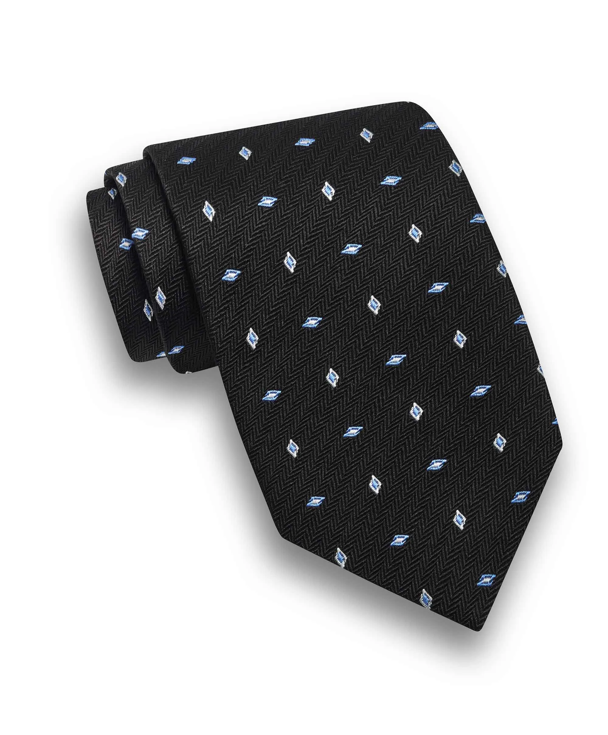 NTR09294002 | Black Neat Jacquard Tie