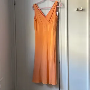 NWT Vintage 100% Silk J. Crew Bridesmaid Dress Orange Coral Midi 8