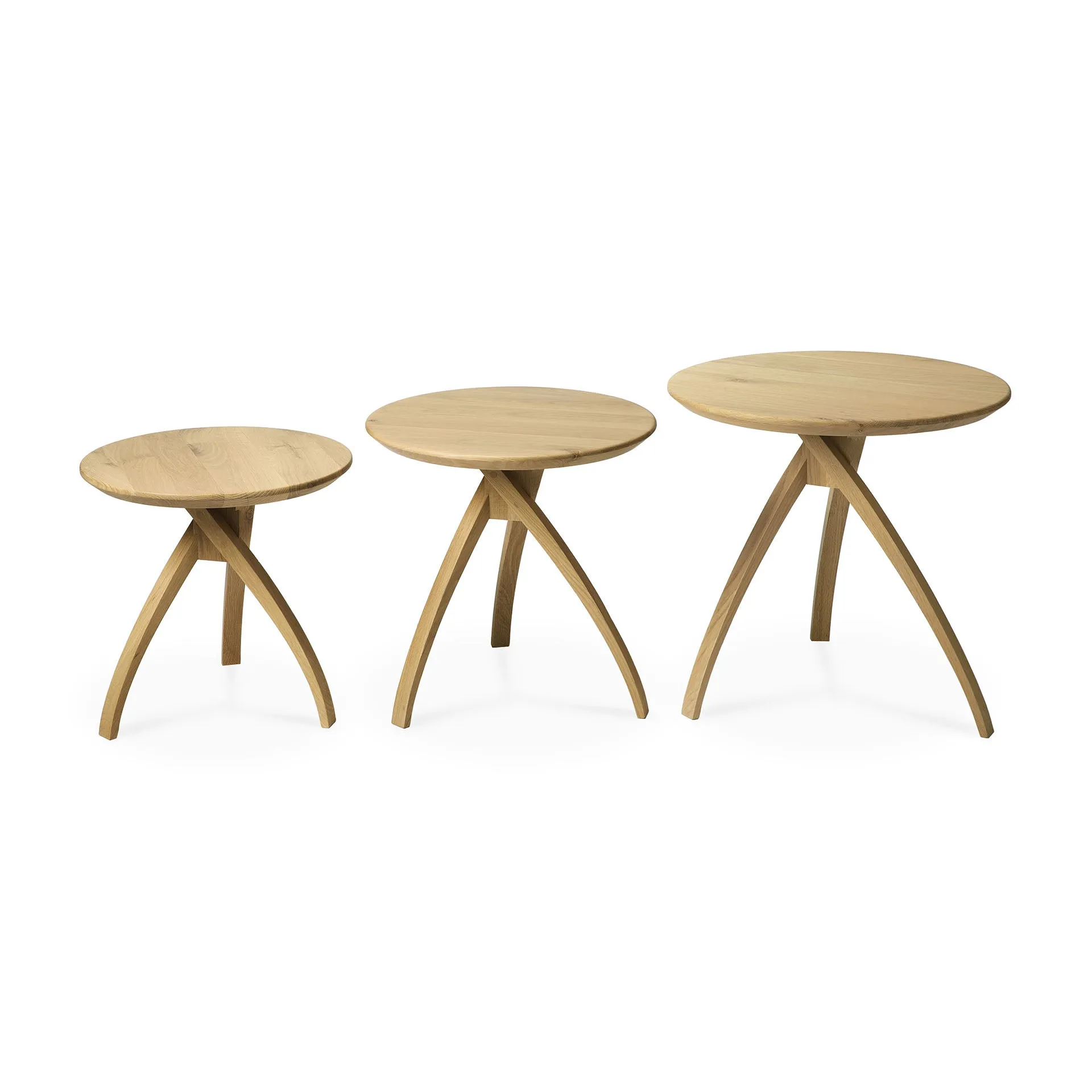 Oak Twist Side Table