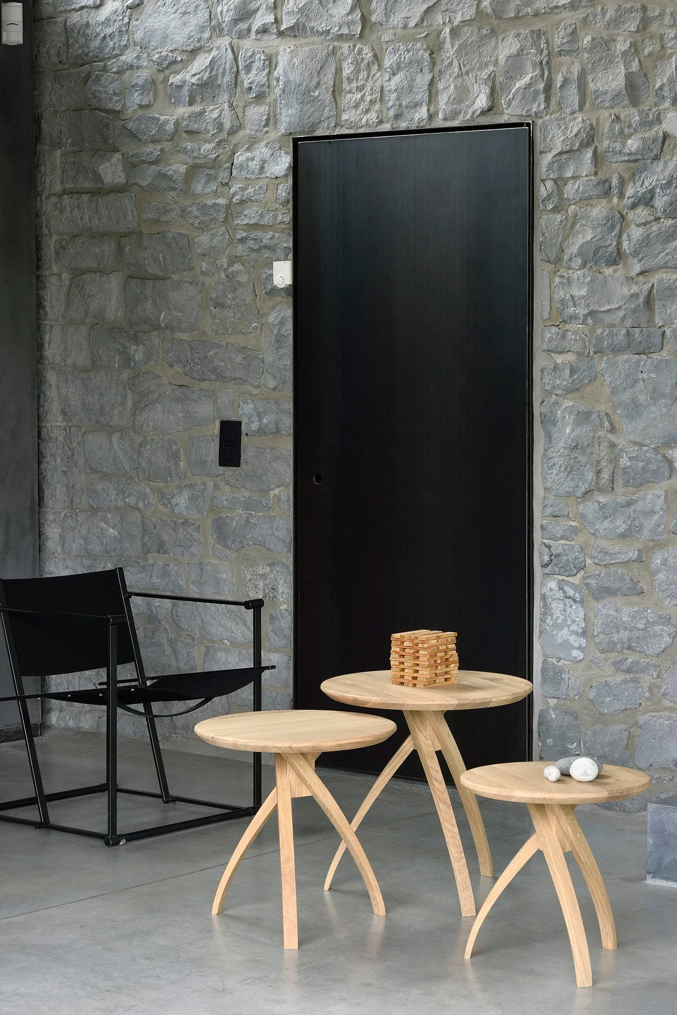 Oak Twist Side Table