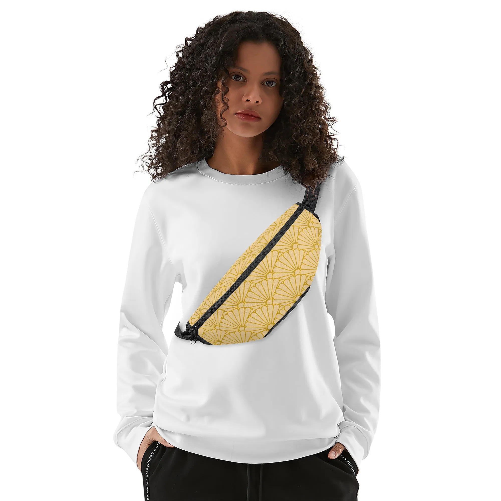 Orange Kiku Fanny Pack