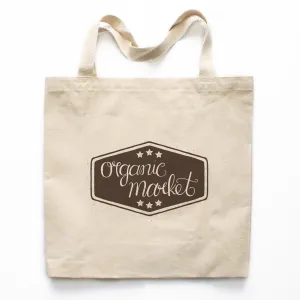 Organic Market Farmer's Market Canvas Tote Bag
