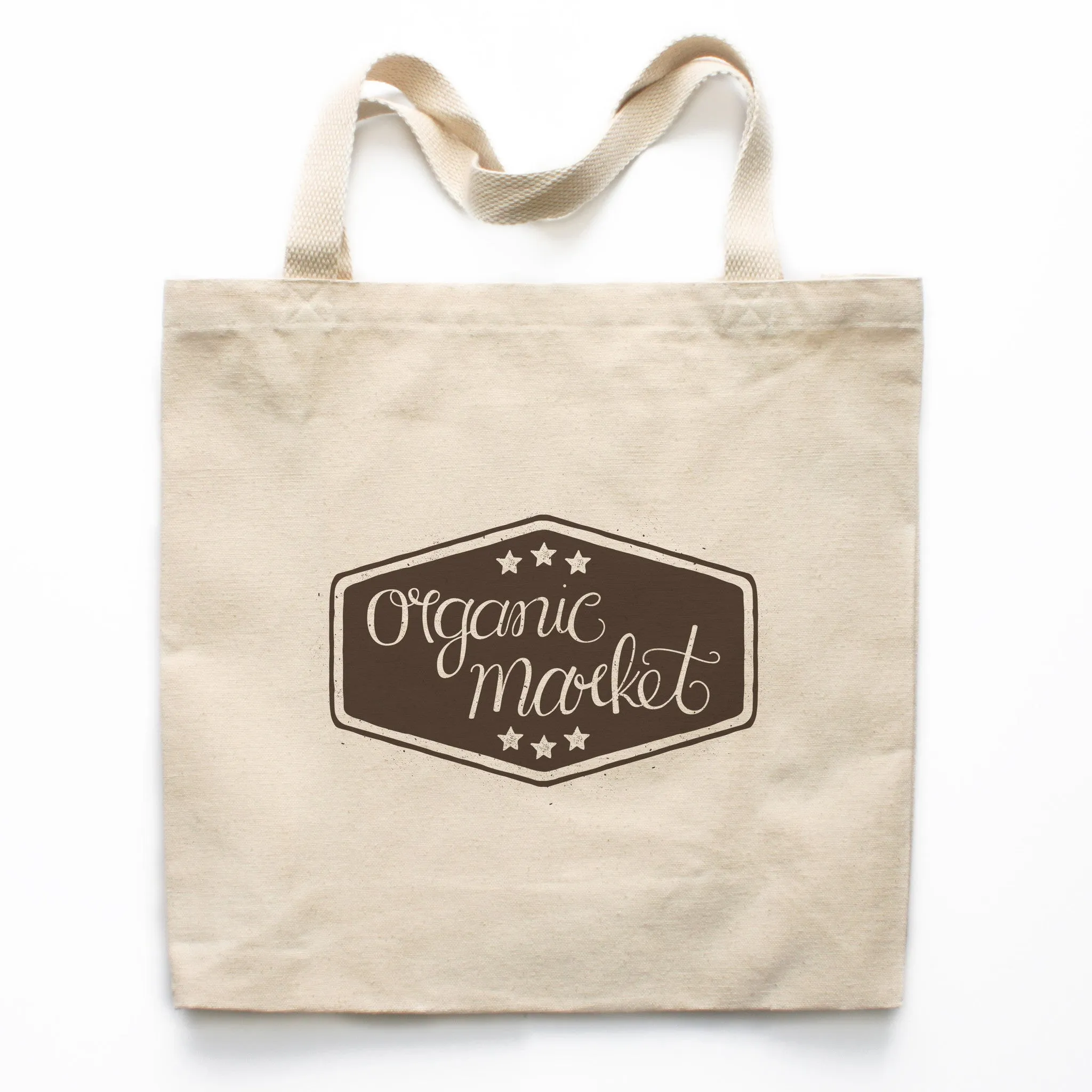 Organic Market Farmer's Market Canvas Tote Bag