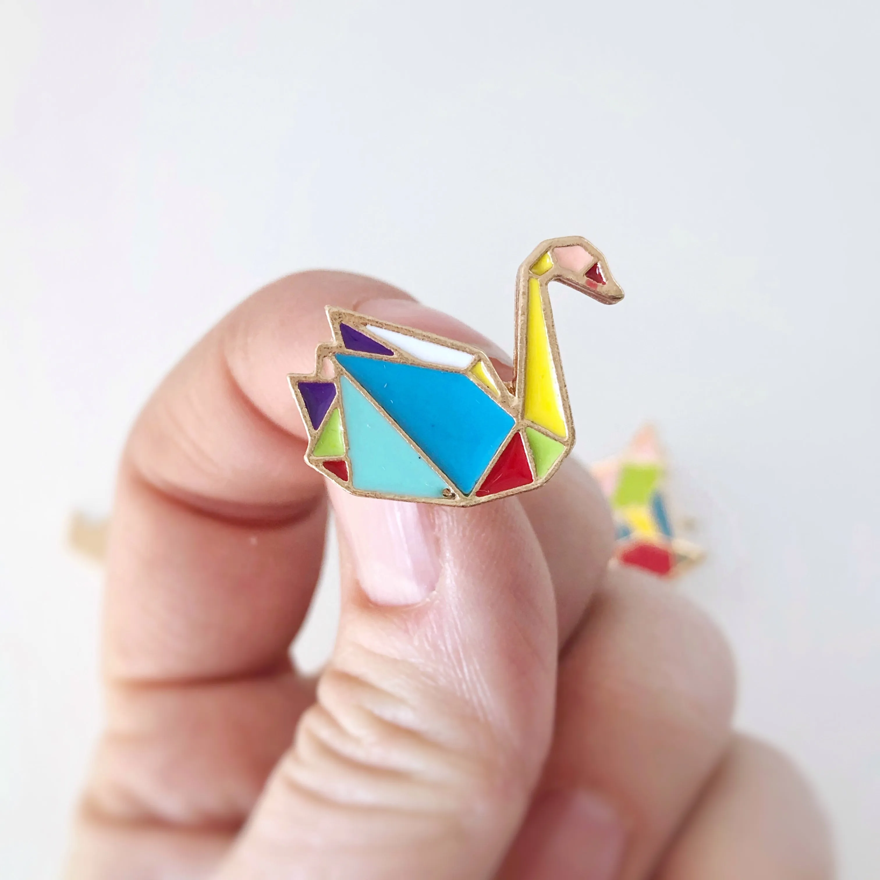 Origami Animal Enamel Pins
