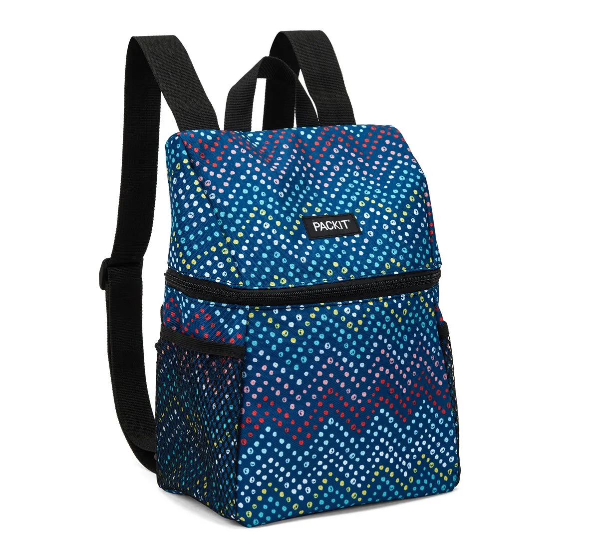 PackIt Freezable Lifestyle Lunch Backpack, Dottie Chevron