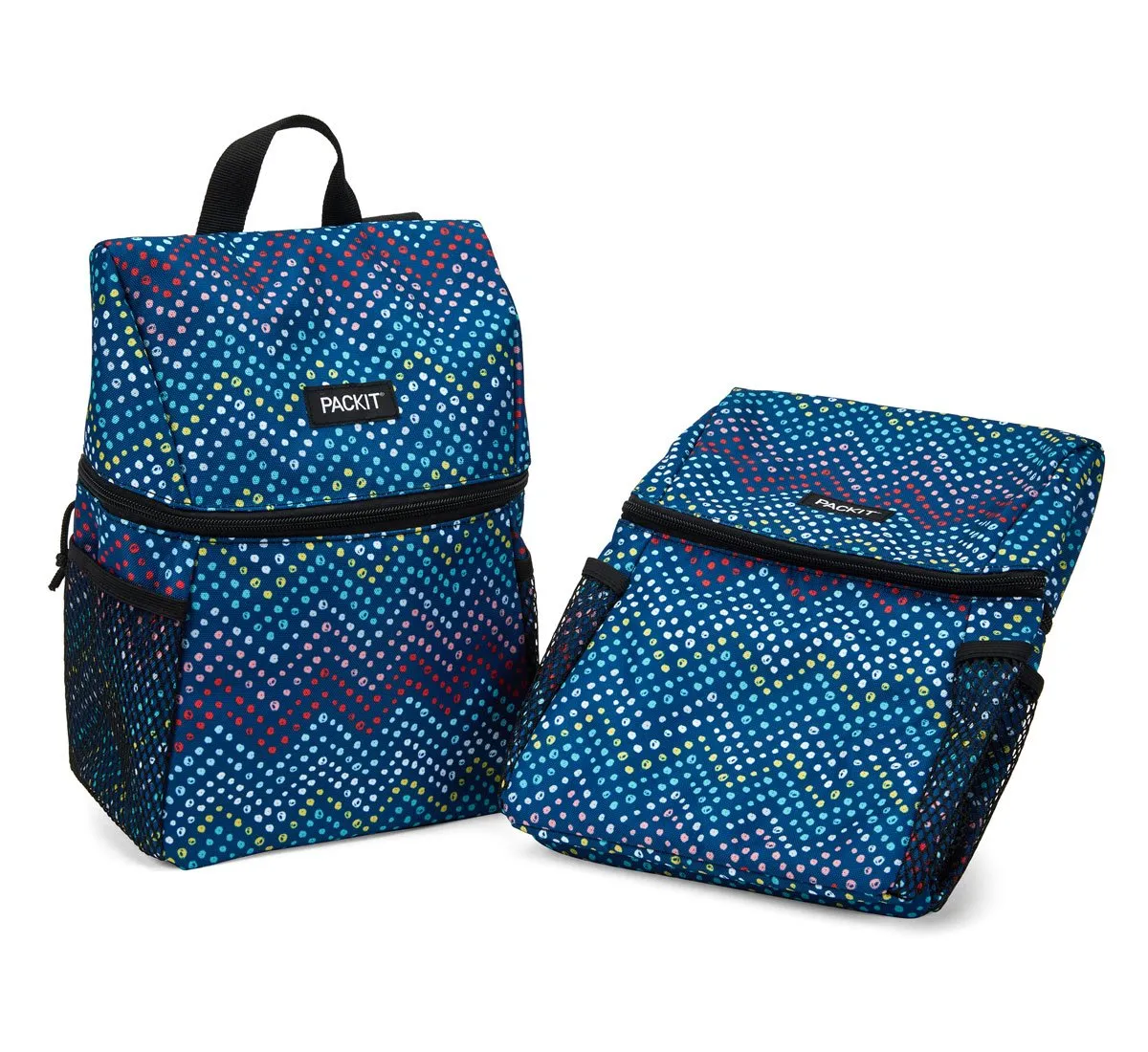 PackIt Freezable Lifestyle Lunch Backpack, Dottie Chevron