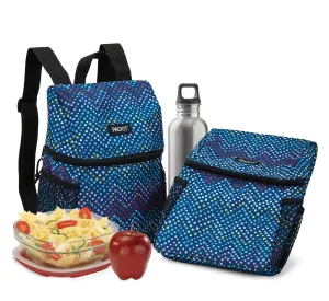 PackIt Freezable Lifestyle Lunch Backpack, Dottie Chevron