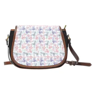 Passport Stamps Saddled Bag