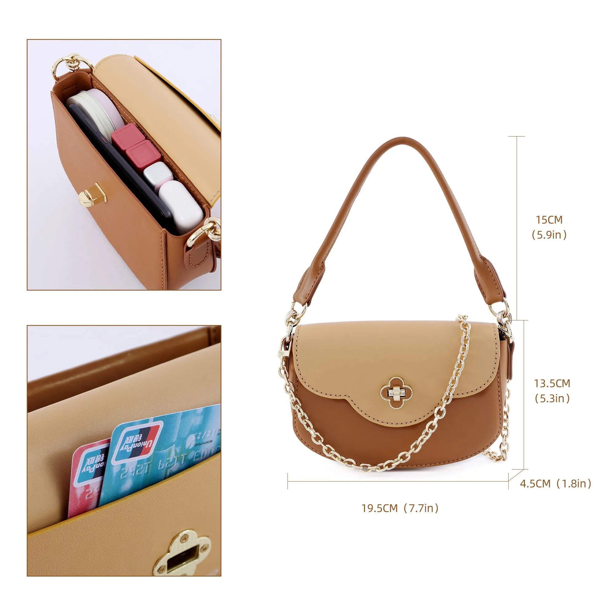 Peach Girl Square Leather Bag Kit