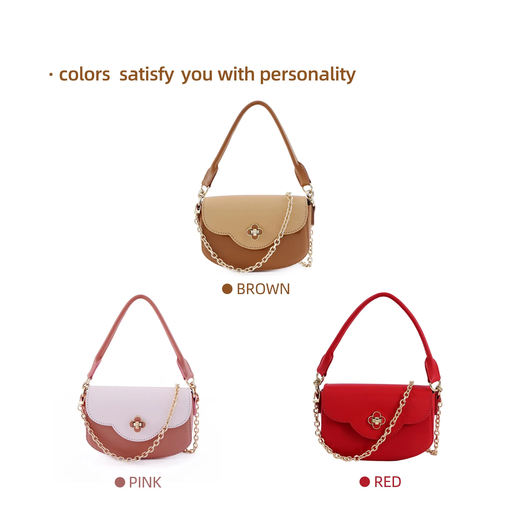 Peach Girl Square Leather Bag Kit