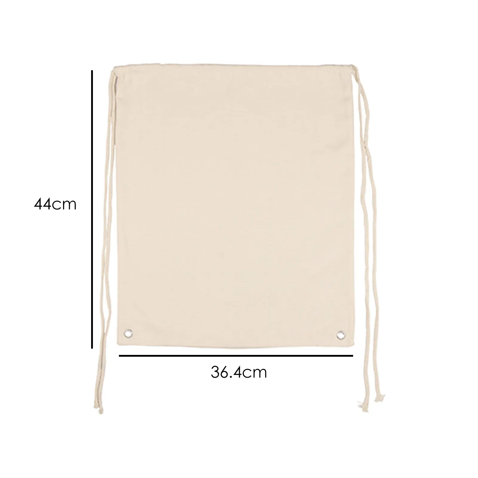 Personalised Canvas Drawstring Backpack with Alpacas Multicolour Baubles and Cute Text