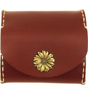 PERSONALIZED Women Coin Change Holder Pouch HANDMADE LEATHER CUTE Mini MONOGRAMMED GIFT CUSTOM Coin Wallet Holder