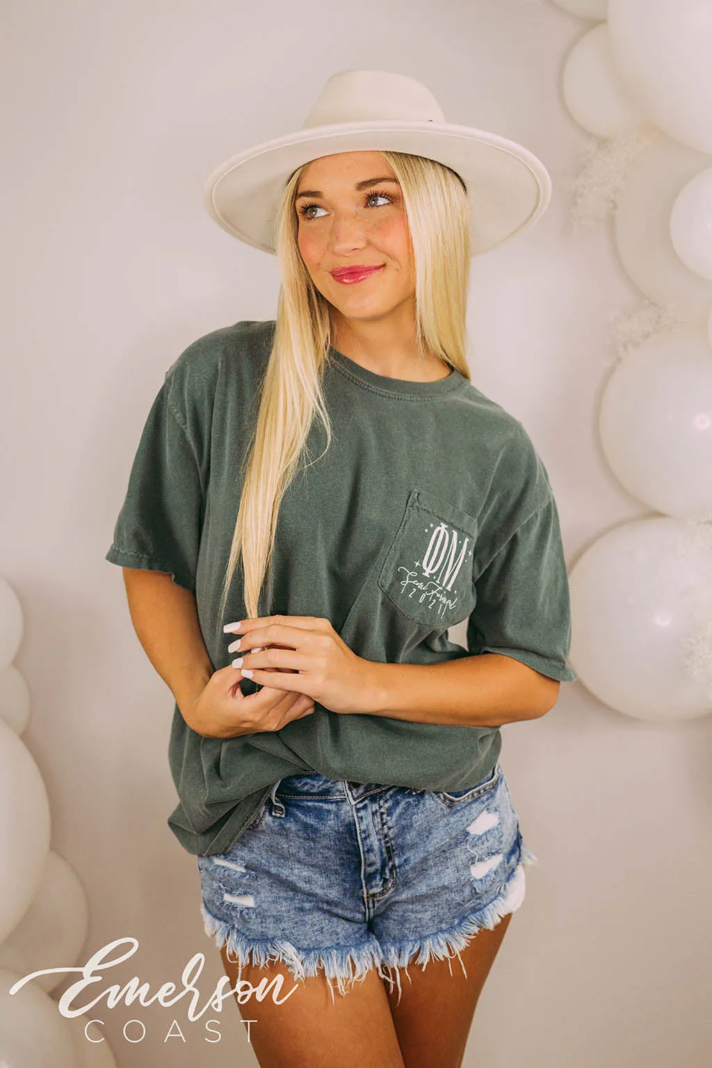 Phi Mu Semi Formal Green Tee