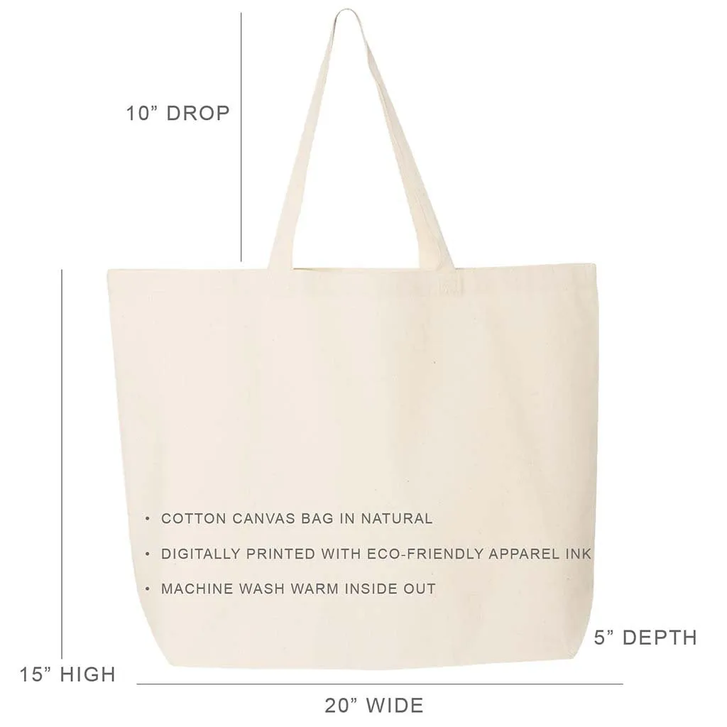 Pi Beta Phi Sorority Printed on a Natural Canvas Tote Bag