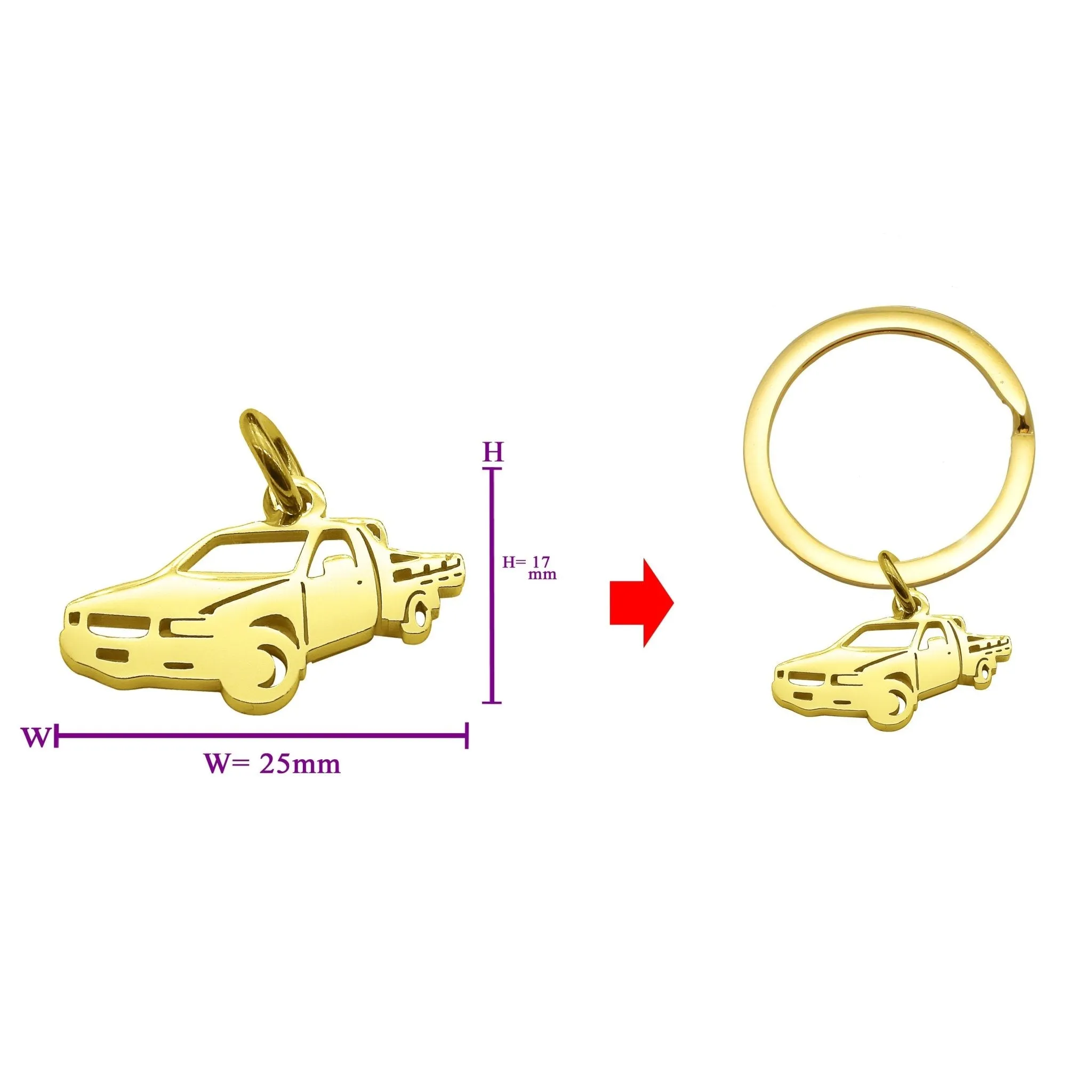 Pick up Truck Charm for Keyring