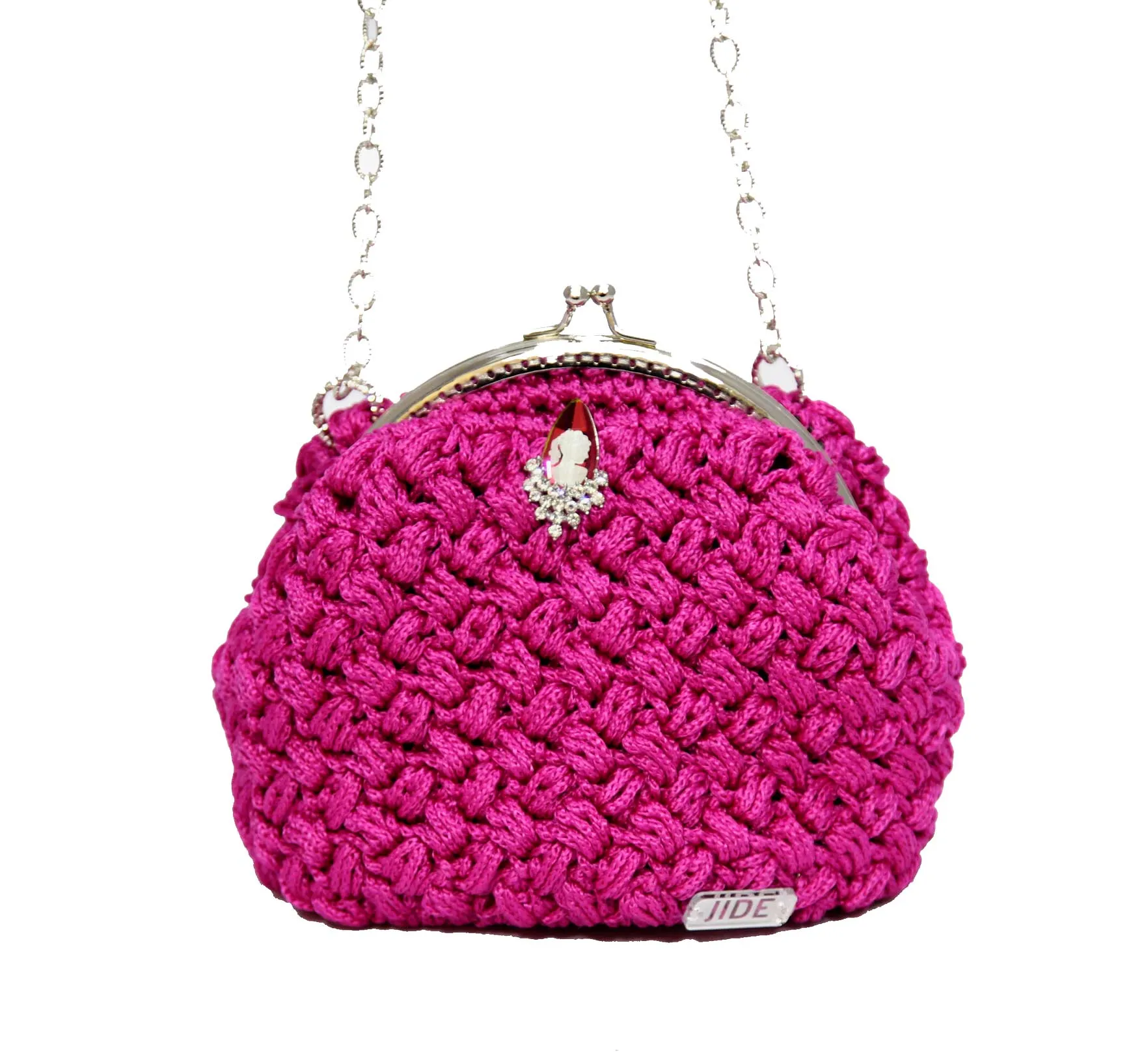 Pink Bowl Crochet Bag