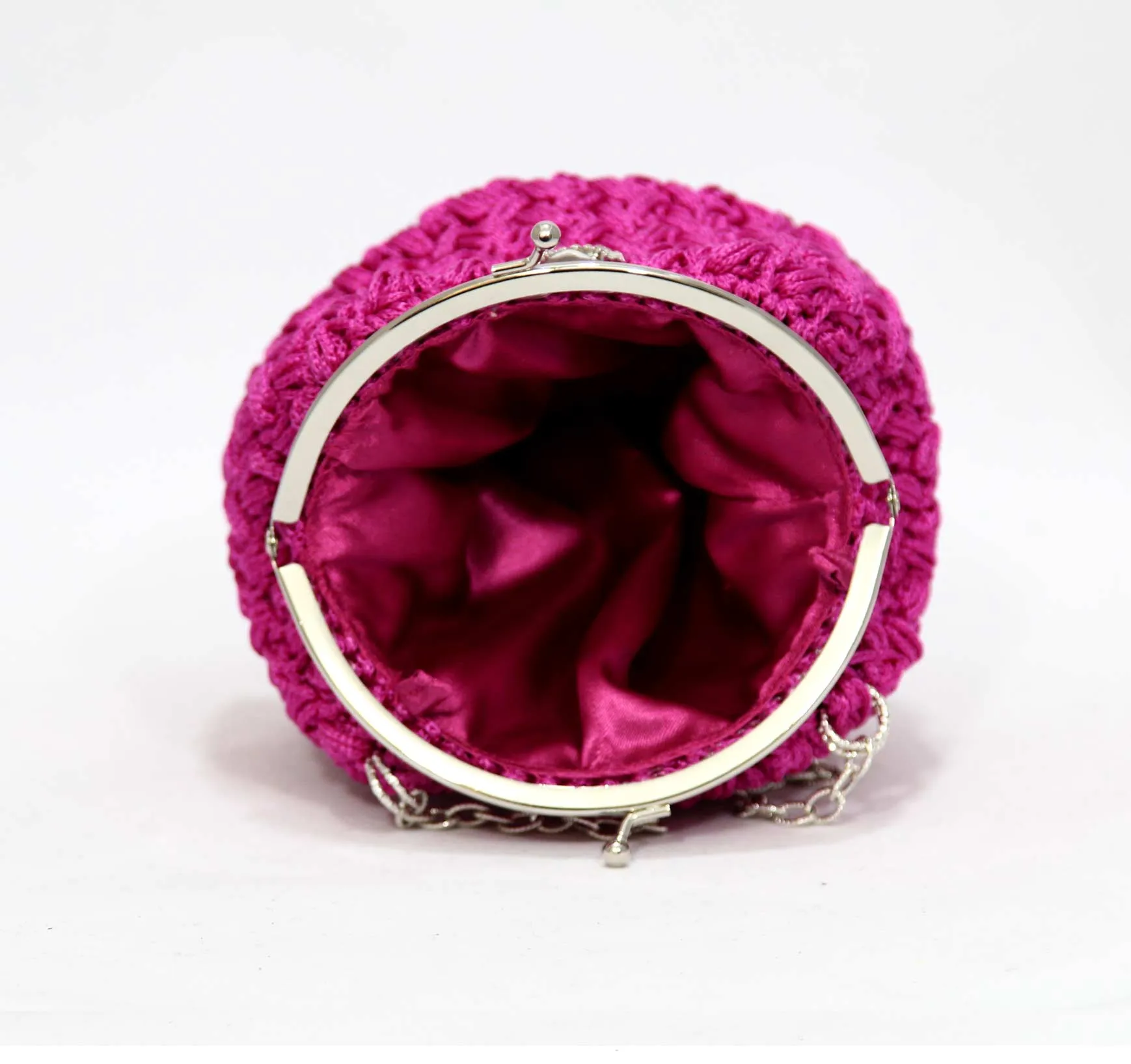 Pink Bowl Crochet Bag