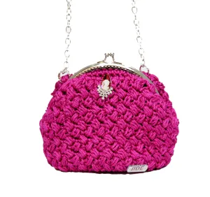 Pink Bowl Crochet Bag