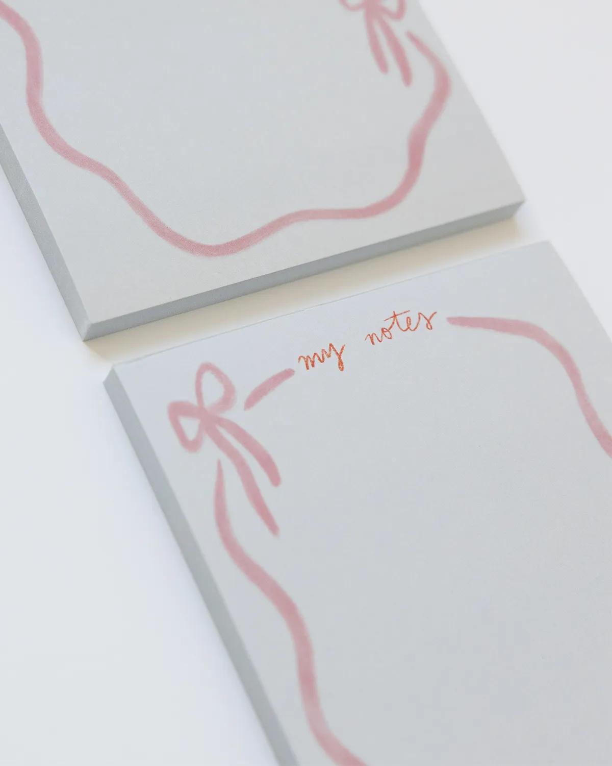 Pink Ribbon Bow Notepad