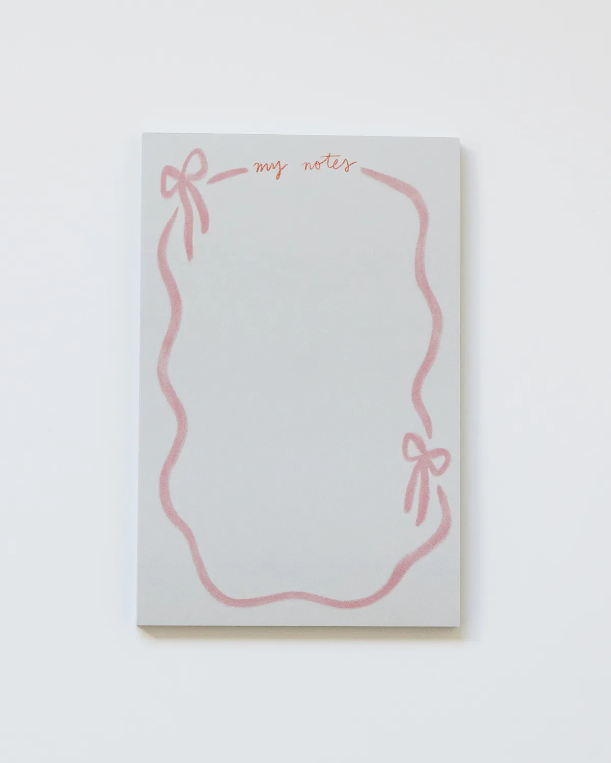 Pink Ribbon Bow Notepad