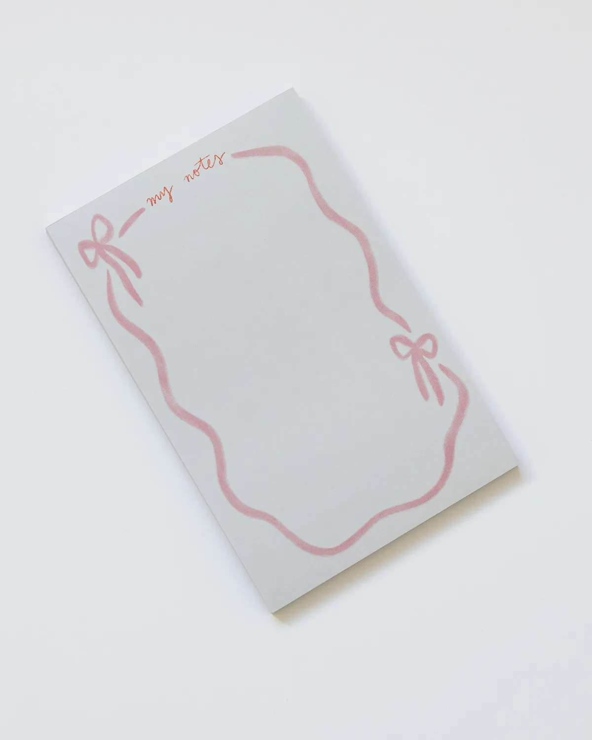 Pink Ribbon Bow Notepad