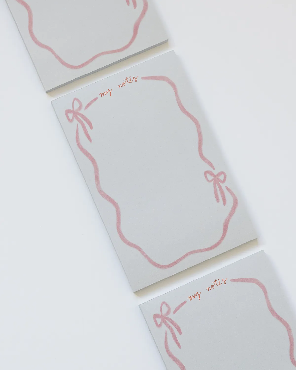 Pink Ribbon Bow Notepad