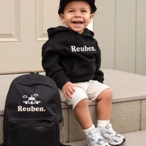 Plane Mini Name backpack - embroidered