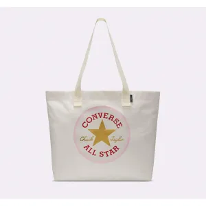 Plátenná taška Converse Radiating Love Tote BAG All Star Patch krémovo-biela