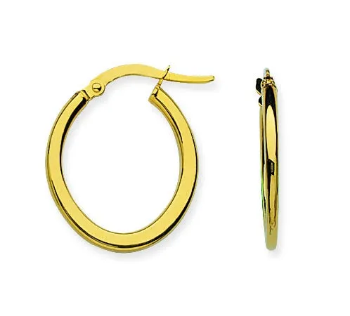 Polished Euro Hoops