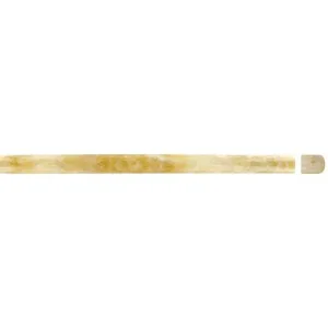 Polished Pencil Rail Tile 12" x 0.75" Trim in Crystal Onyx