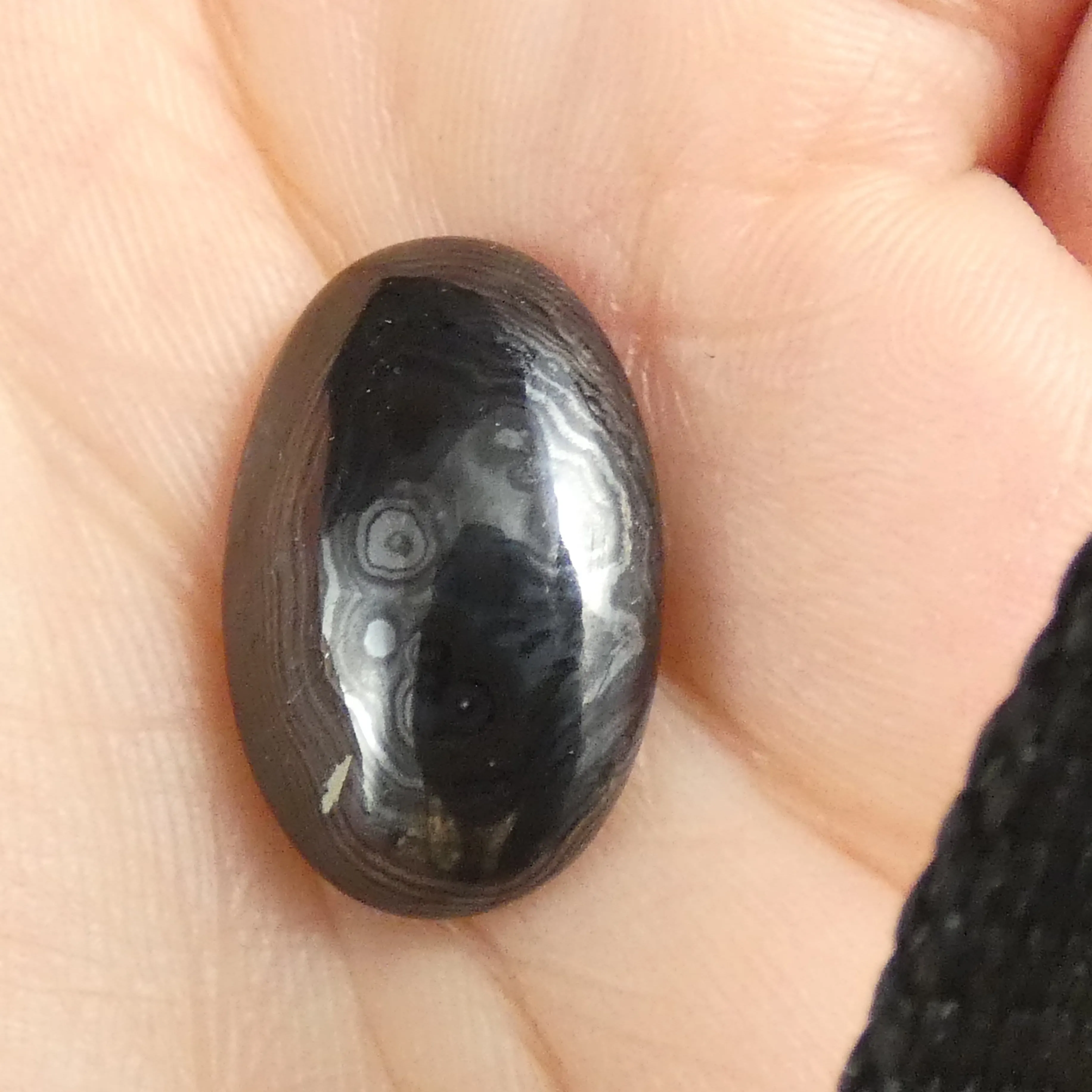Polished Psilomelane Cabochons