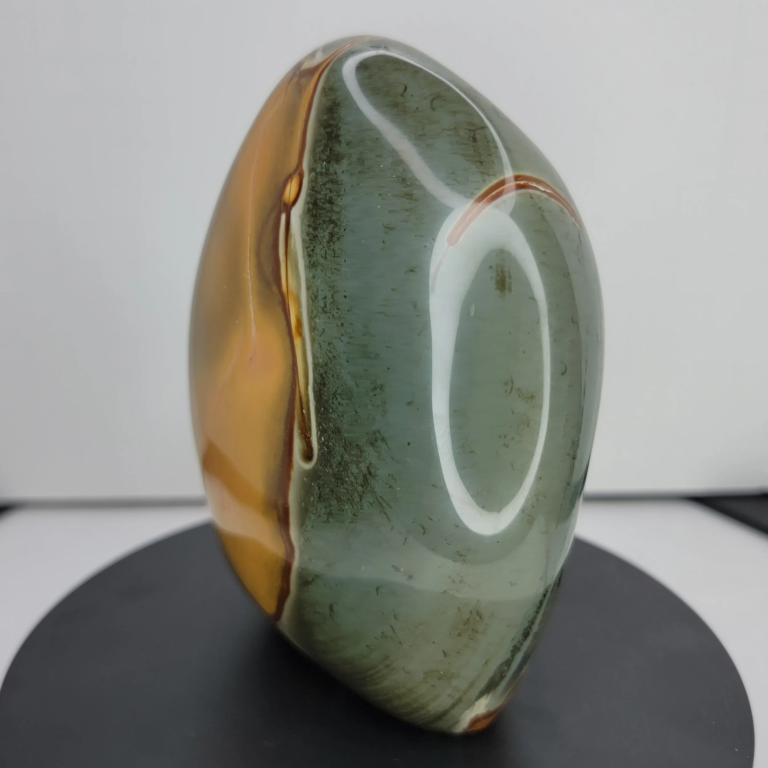 Polychrome Jasper. Polished Freeform