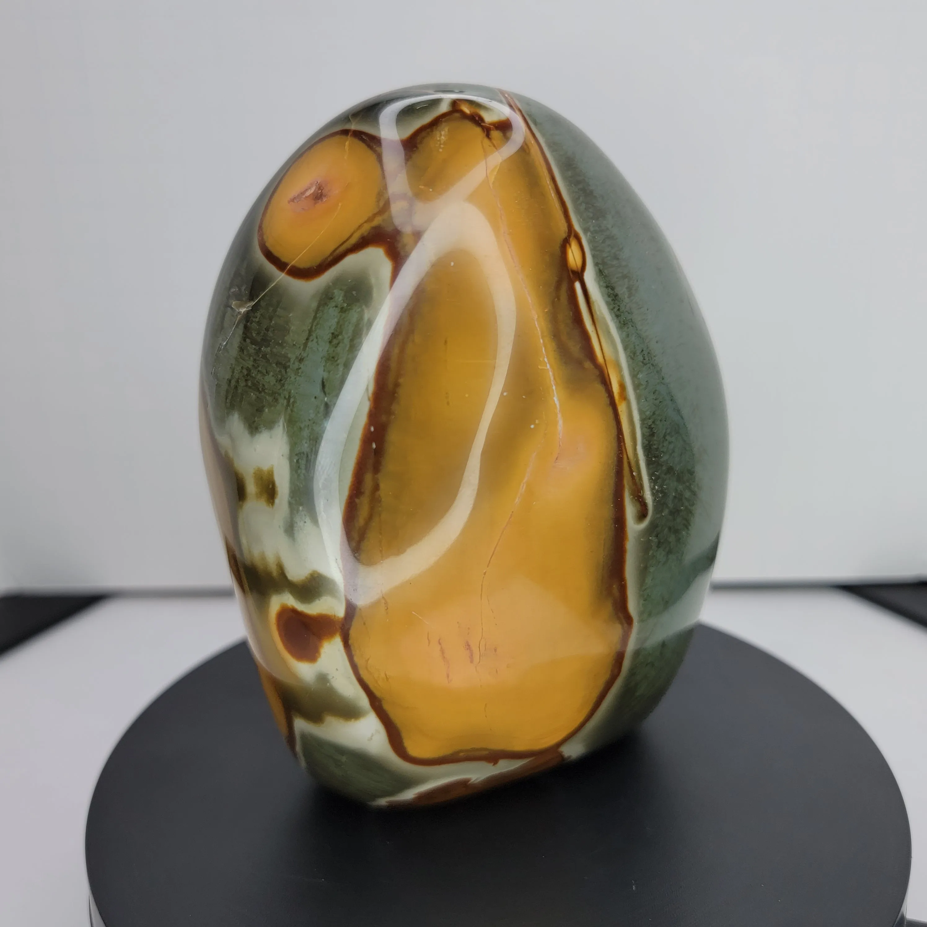 Polychrome Jasper. Polished Freeform