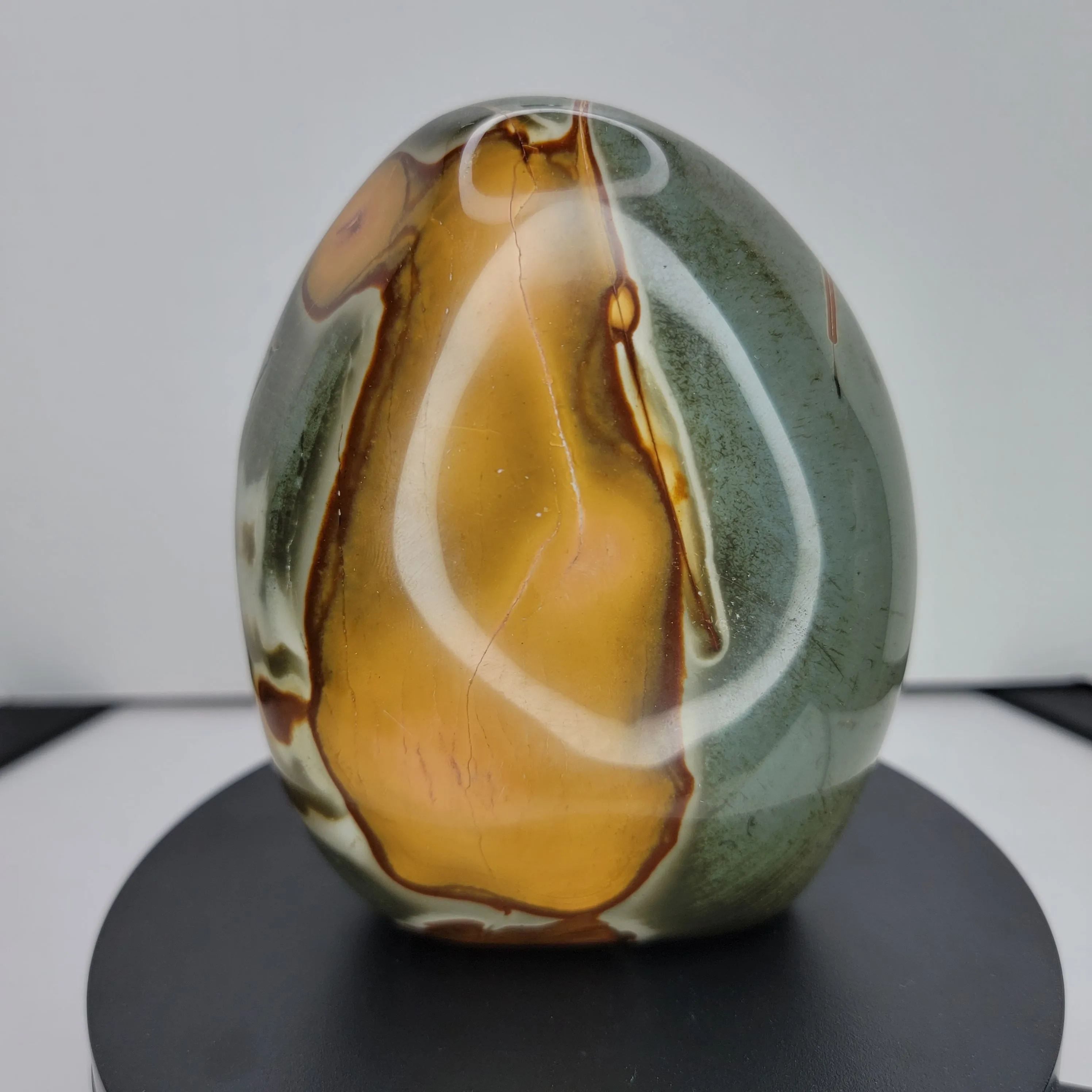 Polychrome Jasper. Polished Freeform