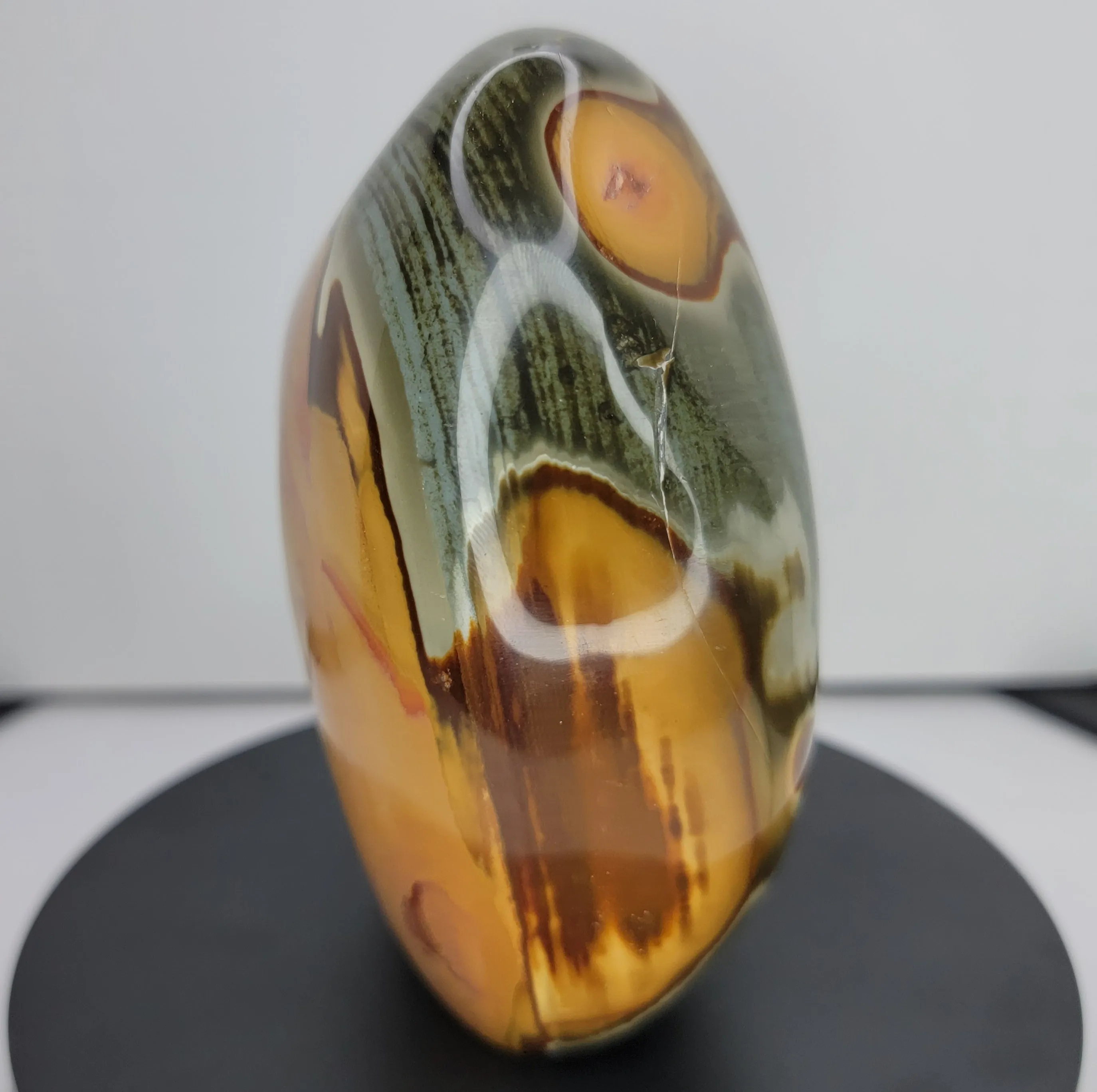 Polychrome Jasper. Polished Freeform
