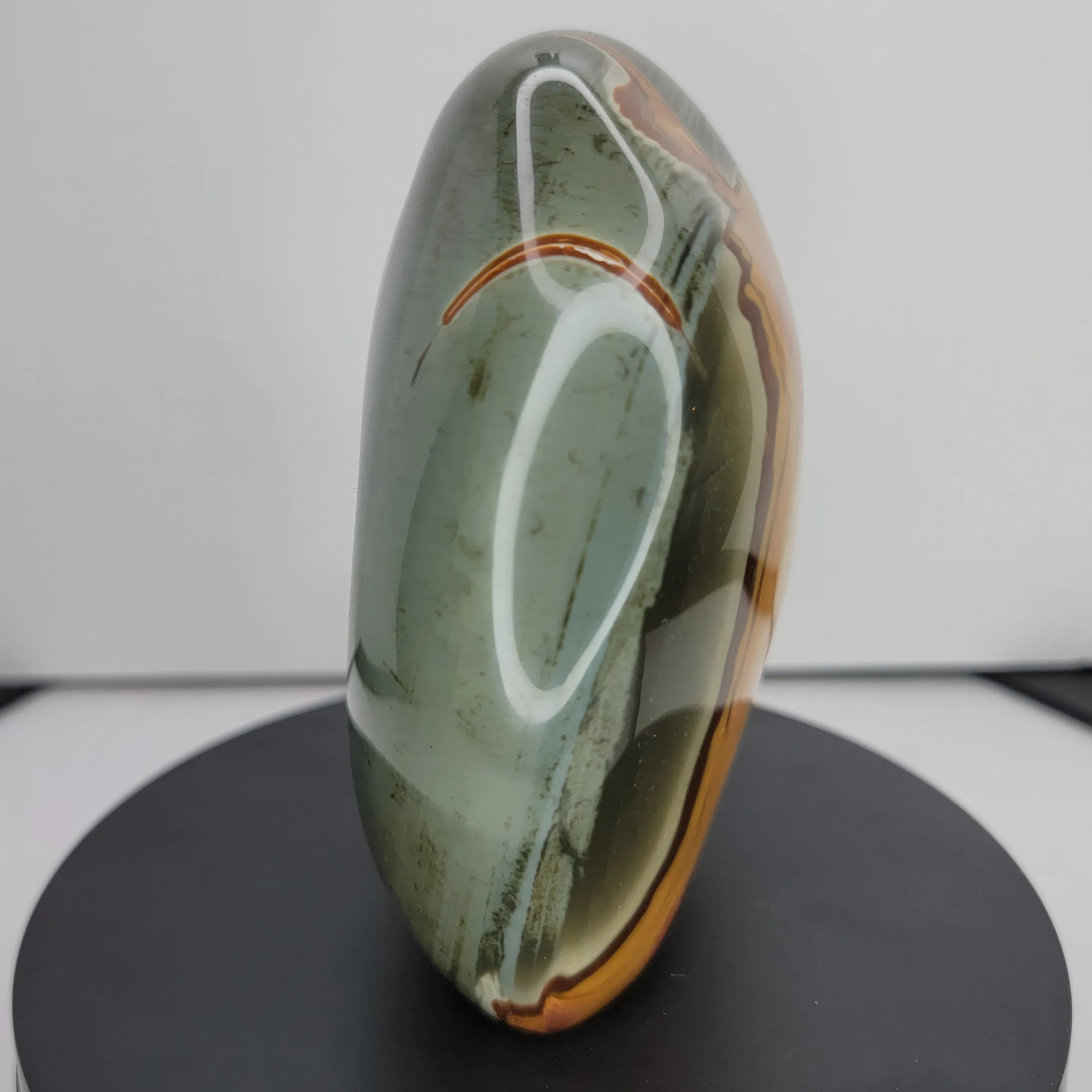 Polychrome Jasper. Polished Freeform