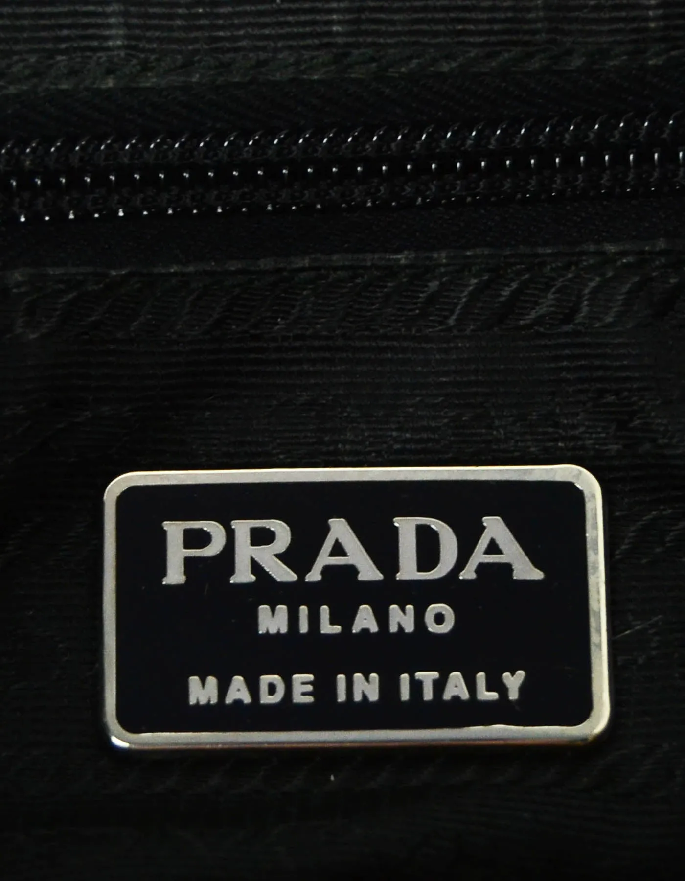 Prada Black Nylon Small Backpack Bag w/ Front Buckle Pockets