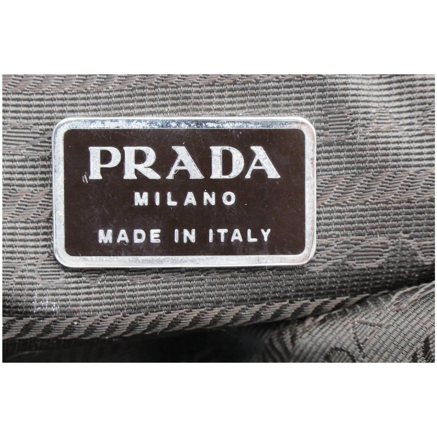 PRADA Nylon Tote Shoulder Bag Dark Green