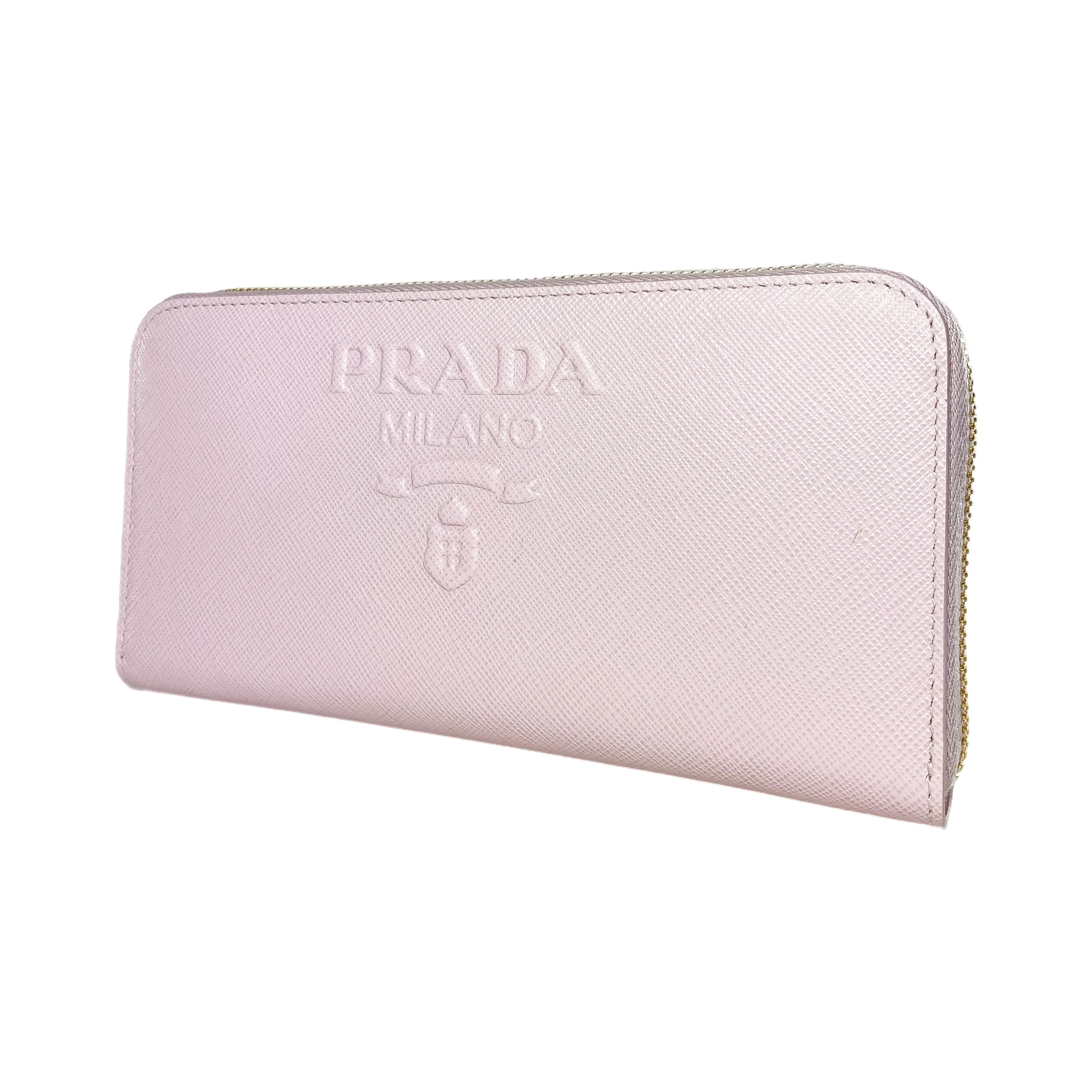 Prada Pink Saffiano Wallet