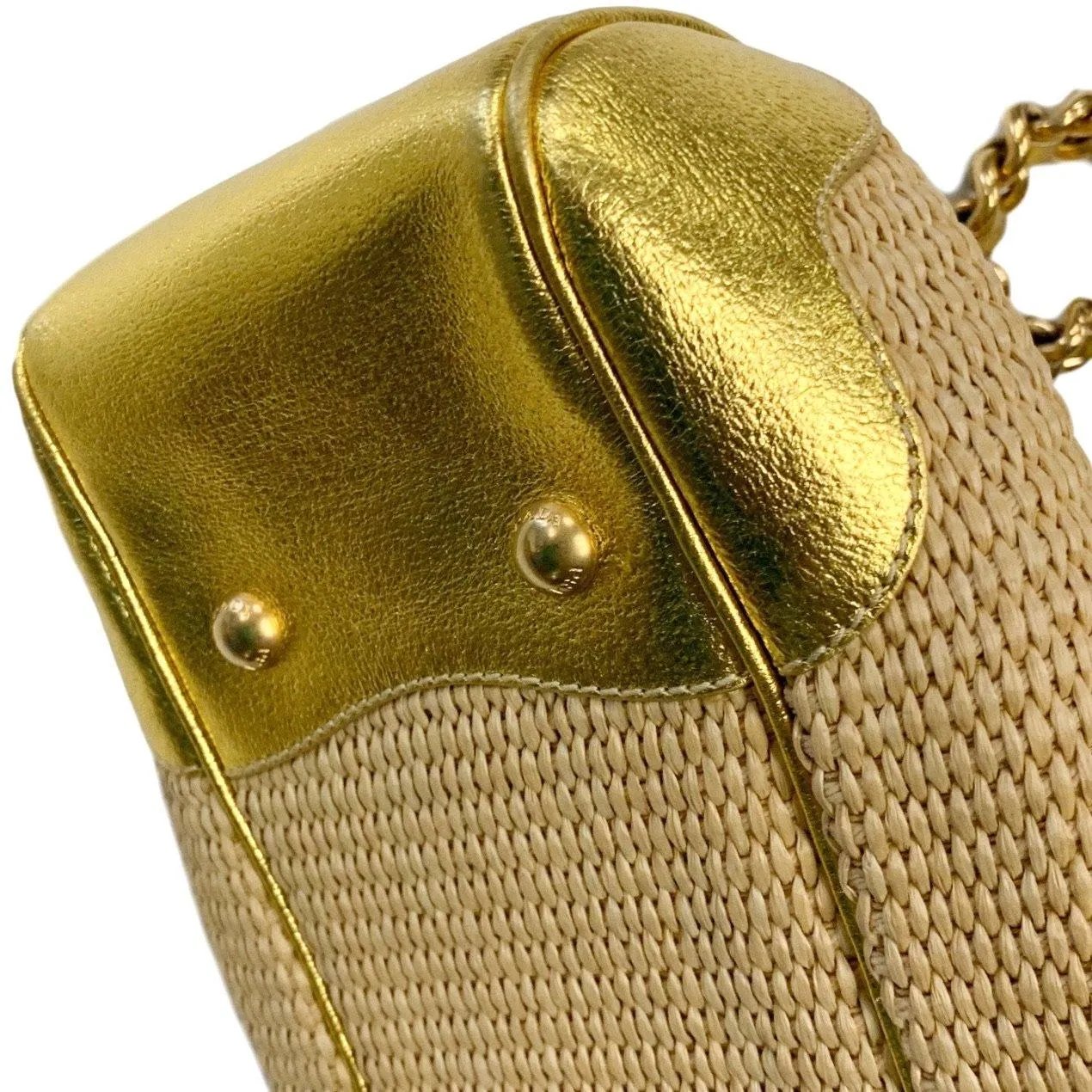 Prada Straw Shoulder Bag