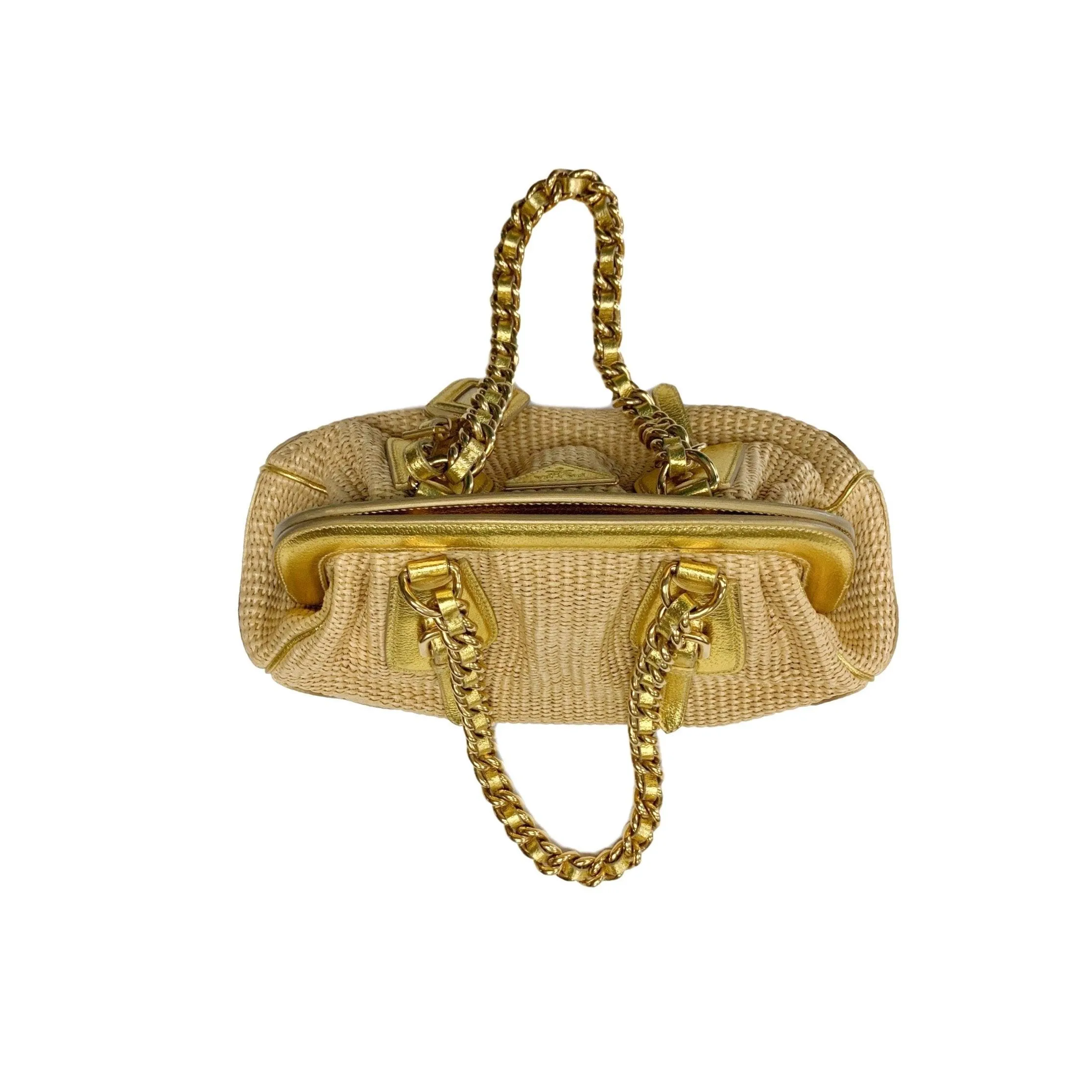 Prada Straw Shoulder Bag