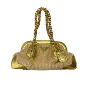 Prada Straw Shoulder Bag