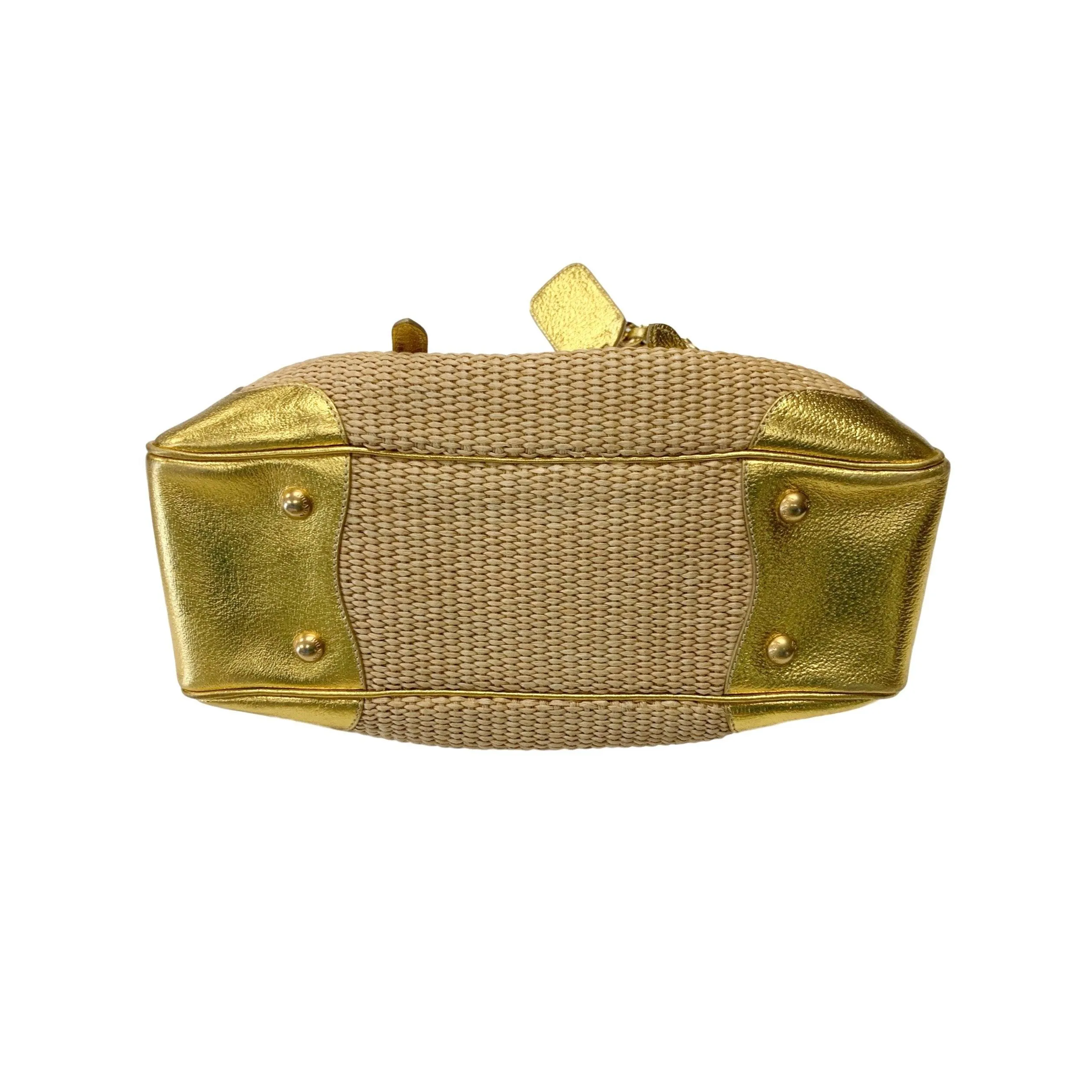 Prada Straw Shoulder Bag