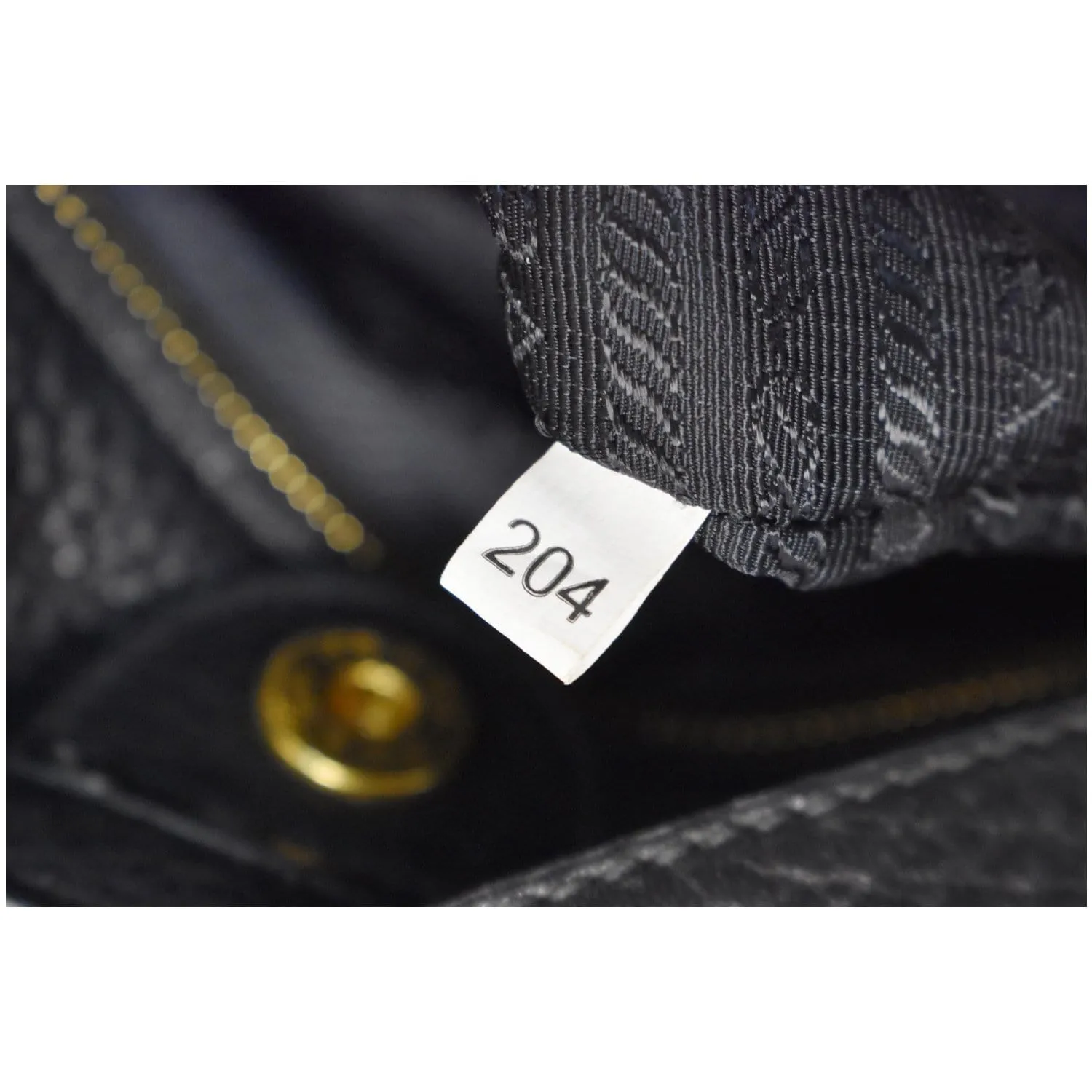 PRADA Vitello Daino Side-Pocket Leather Tote Shoulder Bag Black
