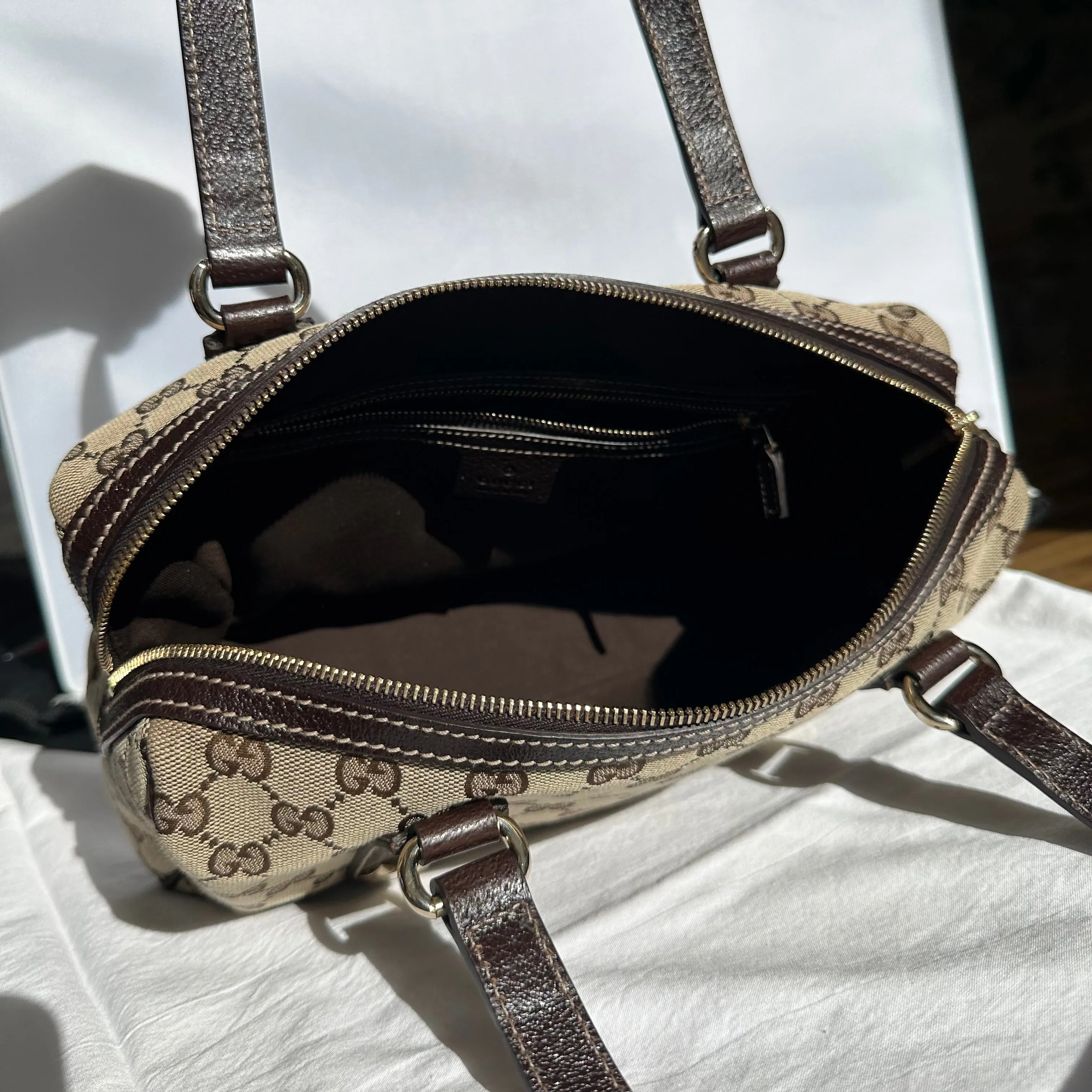 PREOWNED Gucci GG Monogram Boston Handbag