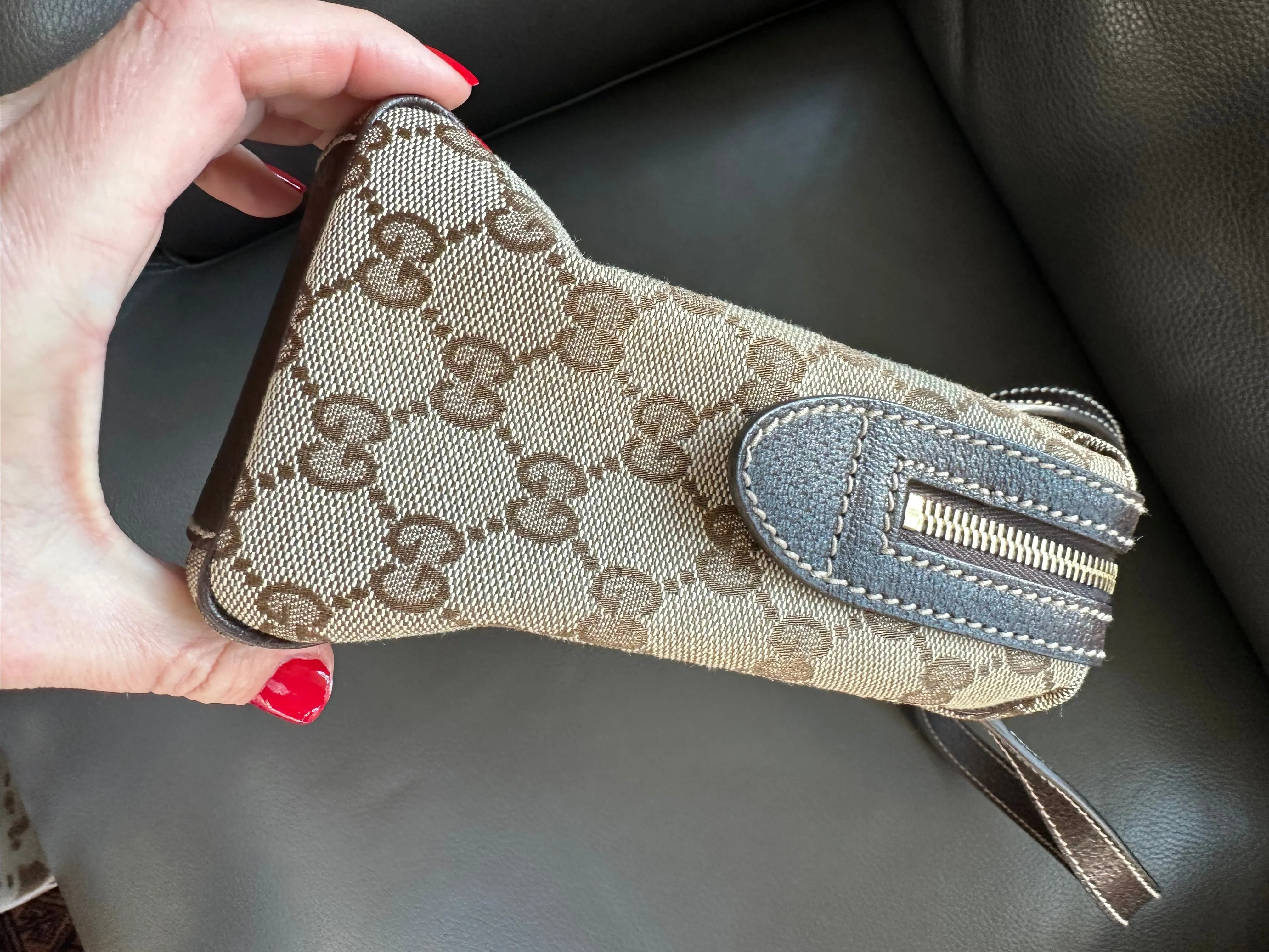 PREOWNED Gucci GG Monogram Boston Handbag