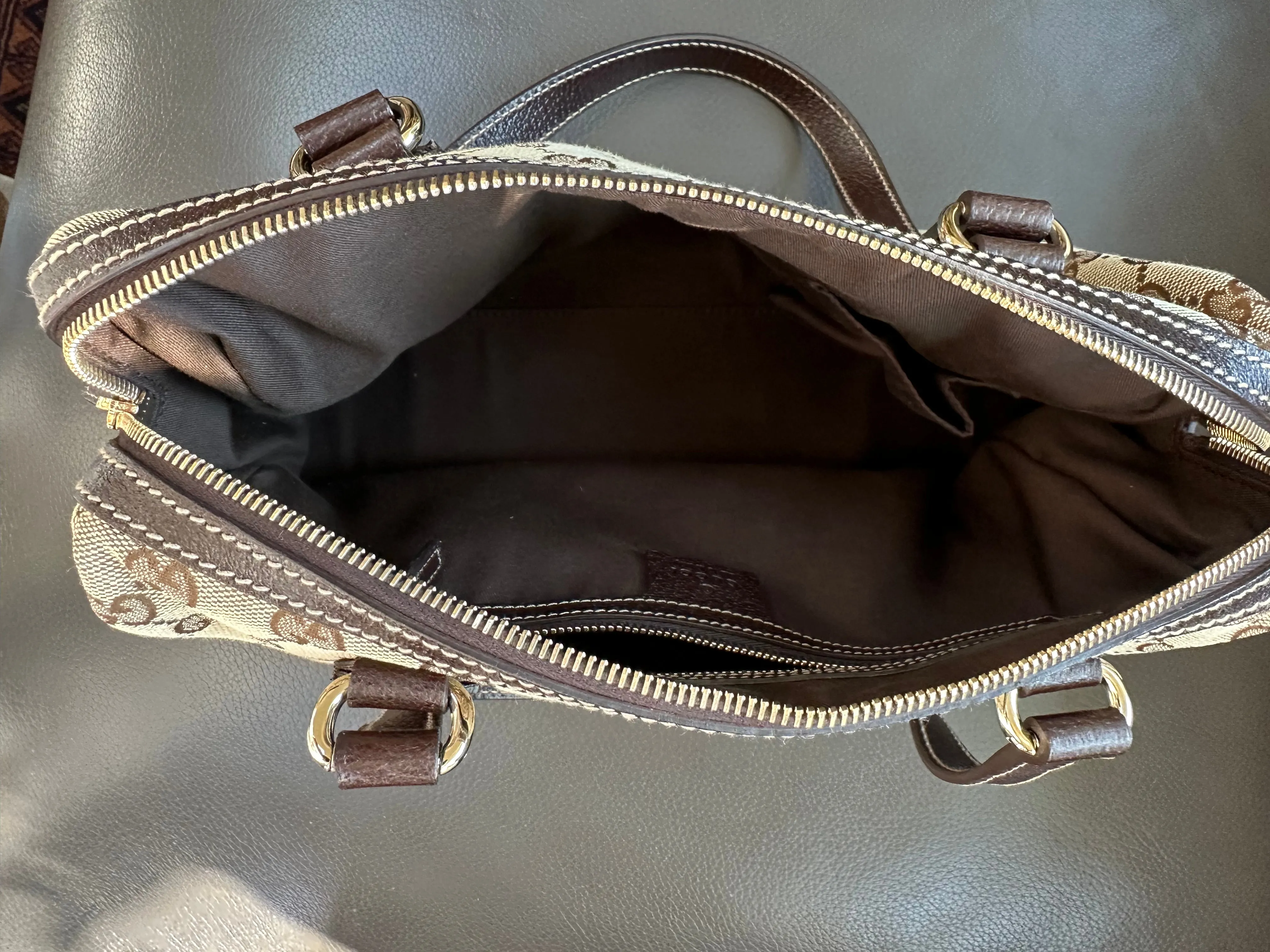 PREOWNED Gucci GG Monogram Boston Handbag