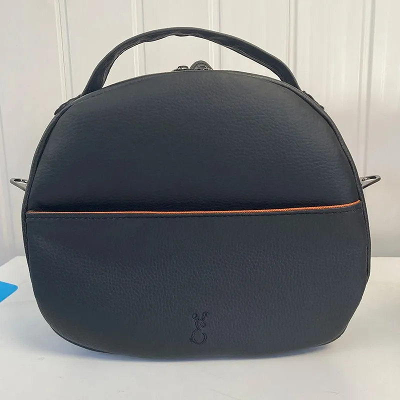 Pumpkin Bowler Handbag