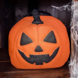 Pumpkin Bowler Handbag