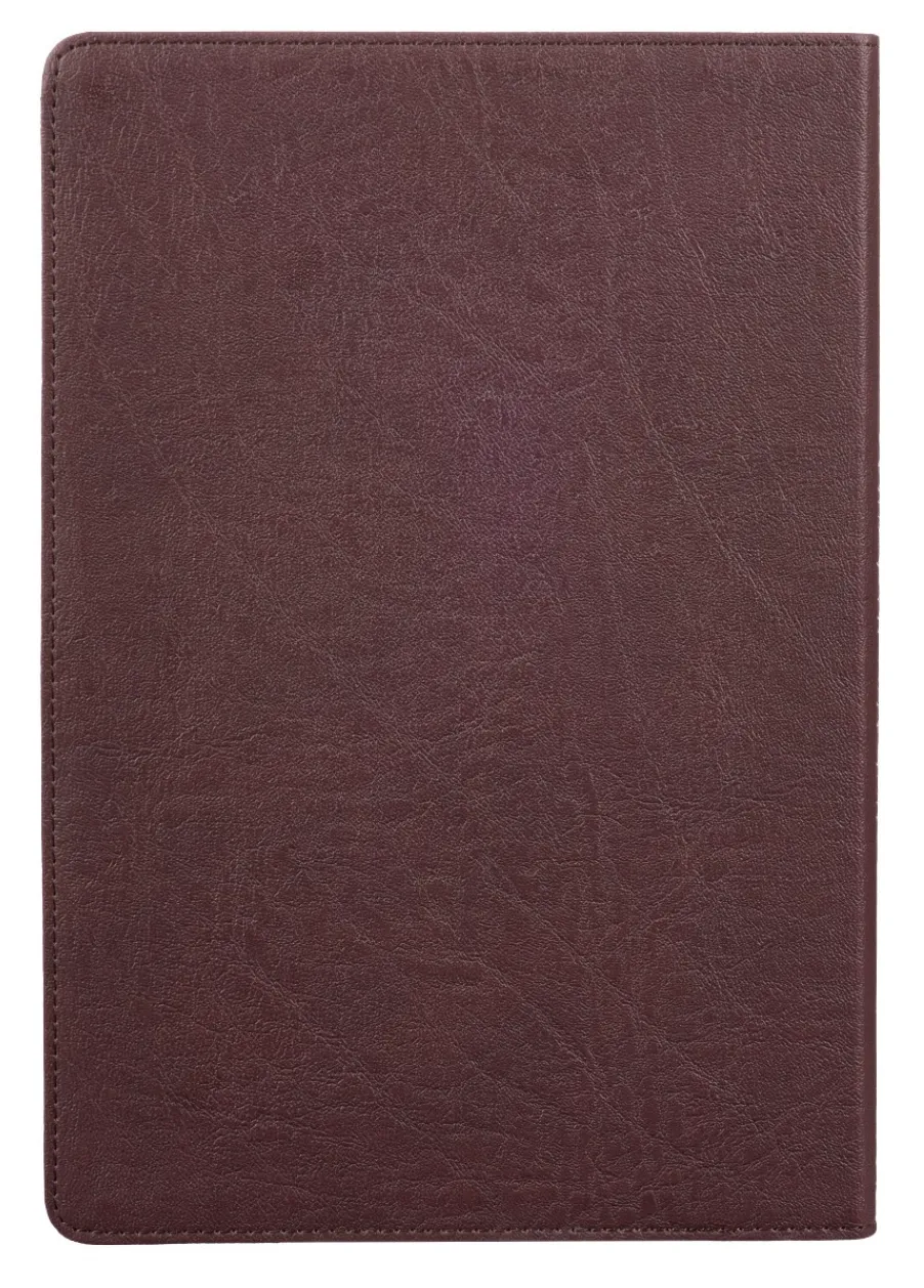 Purple and Brown Faux Leather KJV Bible